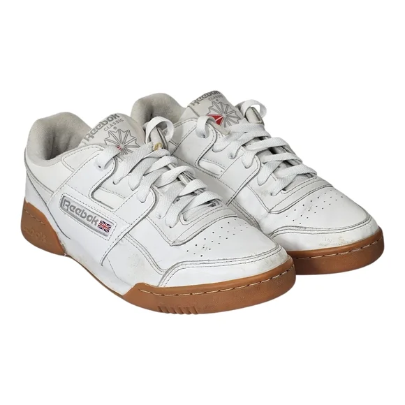 Reebok White and Brown Sneakers - Picture 1 of 12
